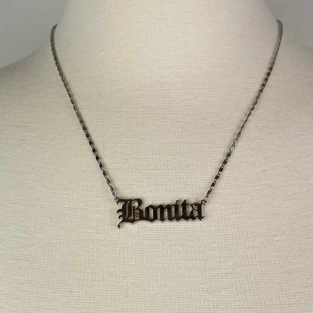 Bonita Nameplate Necklace